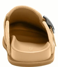 COACH Men's Suede Buckle Clogs