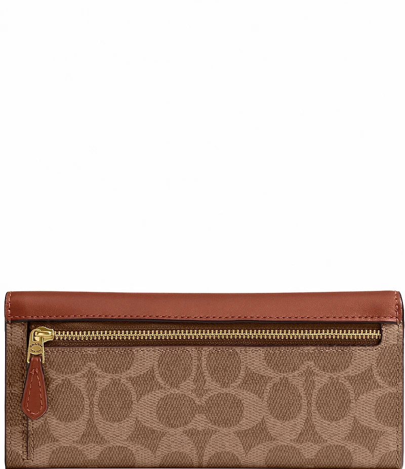 COACH Mila Long Flap Logo Wallet