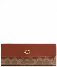 COACH Mila Long Flap Logo Wallet