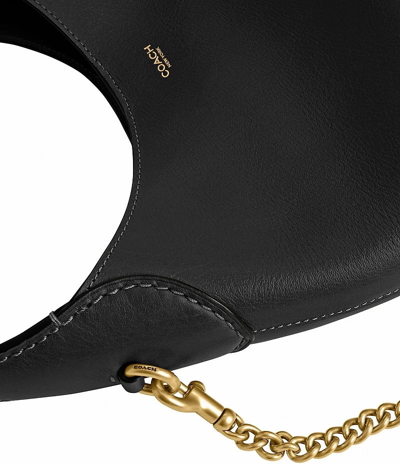 COACH Brooklyn 23 Detachable Chain Strap Leather Shoulder Bag