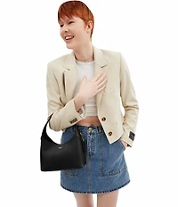COACH Brooklyn 23 Detachable Chain Strap Leather Shoulder Bag