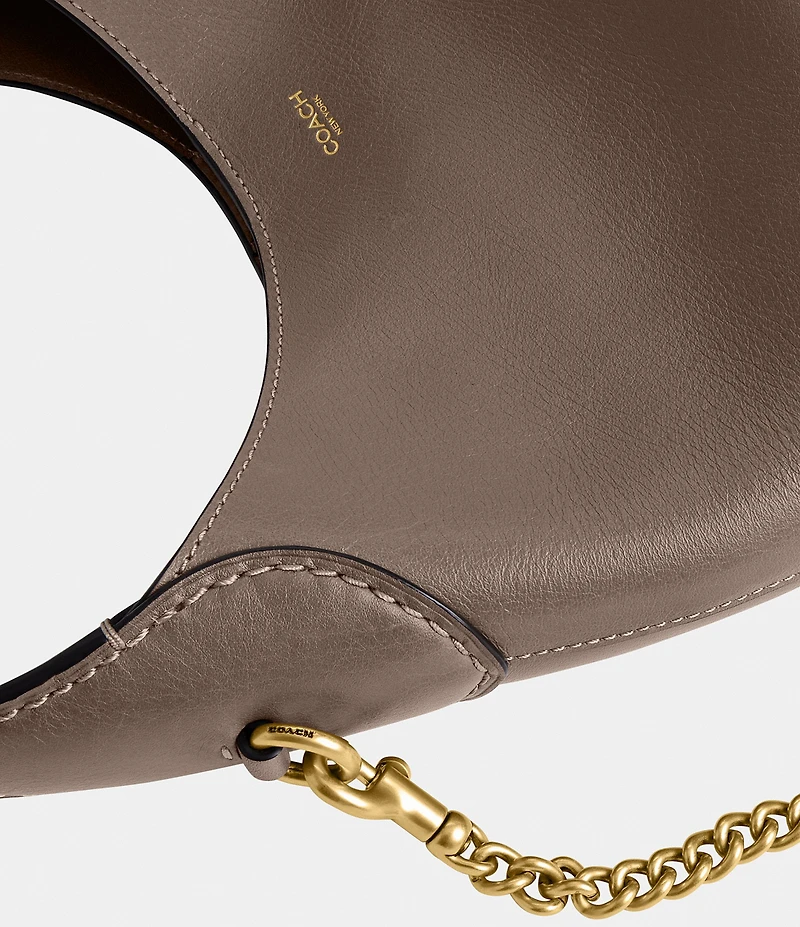 COACH Brooklyn 23 Detachable Chain Strap Leather Shoulder Bag