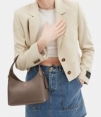 COACH Brooklyn 23 Detachable Chain Strap Leather Shoulder Bag