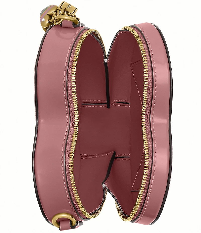 COACH Mini Heart Charm Novelty Crossbody Bag 14