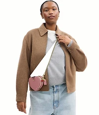 COACH Mini Heart Charm Novelty Crossbody Bag 14