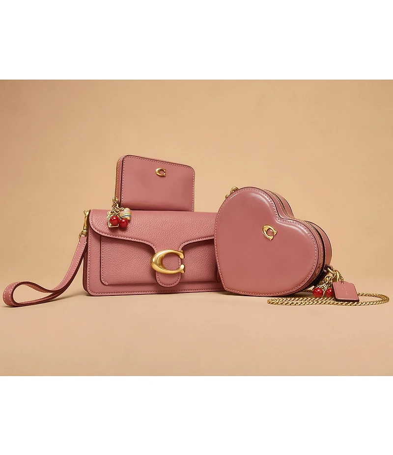 COACH Mini Heart Charm Novelty Crossbody Bag 14