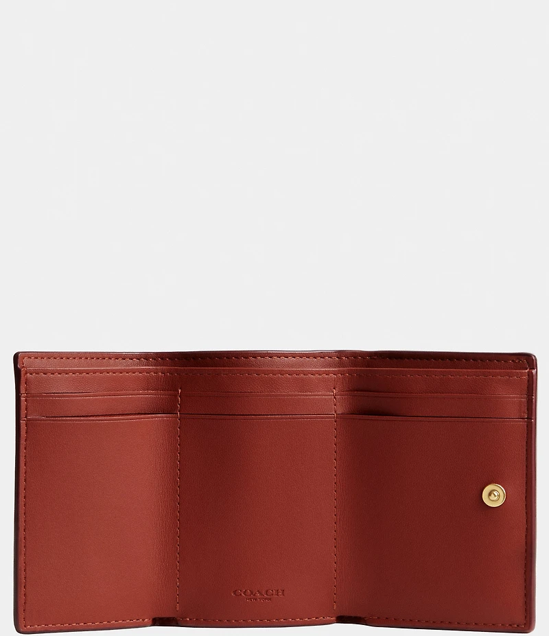 COACH Mini Signature Canvas Trifold Wallet