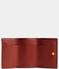 COACH Mini Signature Canvas Trifold Wallet