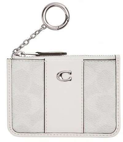 COACH Signature Canvas Essential Mini ID Card Case