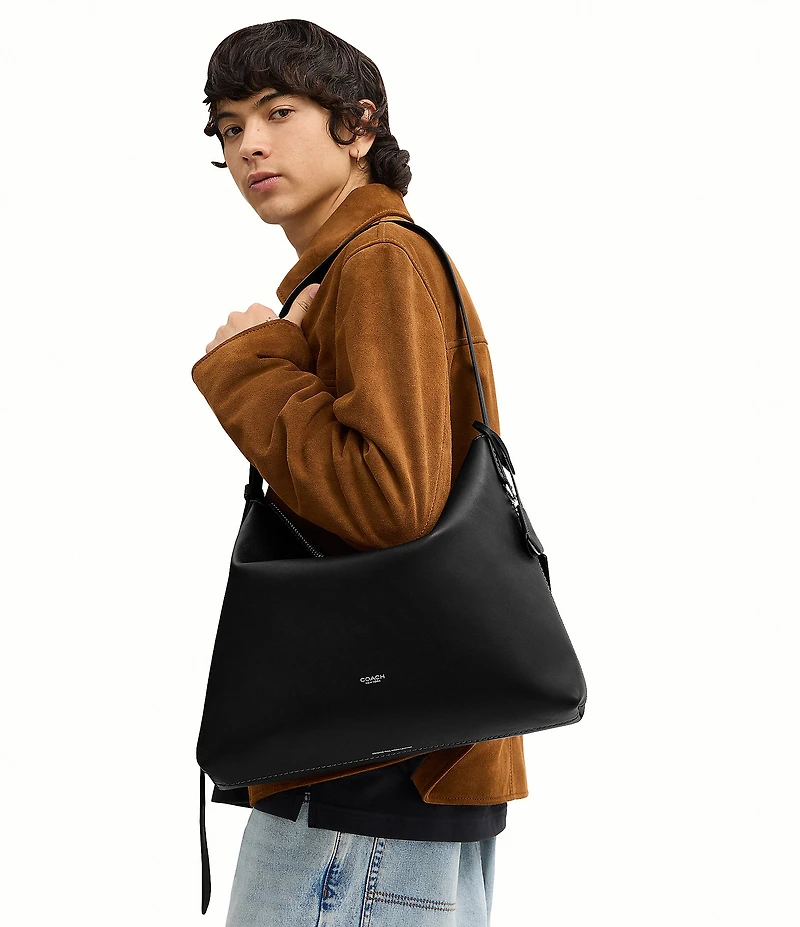 COACH Mott Leather Messenger Bag