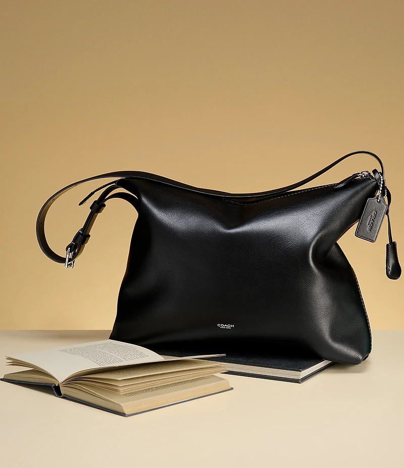 COACH Mott Medium Leather Messenger Bag