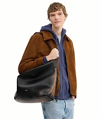 COACH Mott Loved Leather Messenger Bag