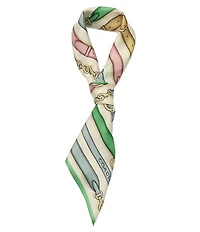 COACH Multi Belt Printed Silk Square Scarf