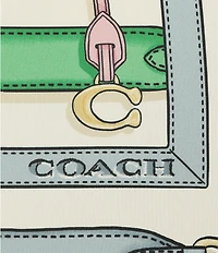 COACH Multi Belt Printed Silk Square Scarf