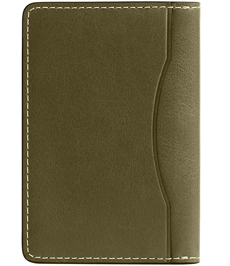 COACH Natural Full Grain Leather Card Wallet