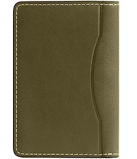 COACH Natural Full Grain Leather Card Wallet