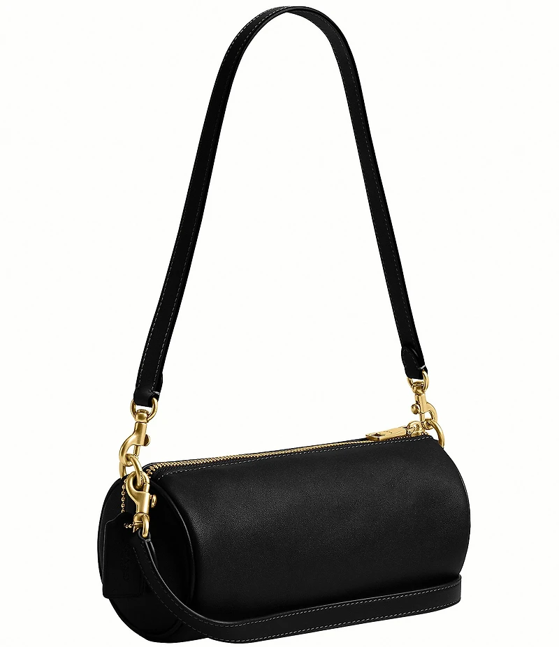 COACH Natural Grain Leather Barrel Bag