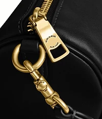 COACH Natural Grain Leather Barrel Bag