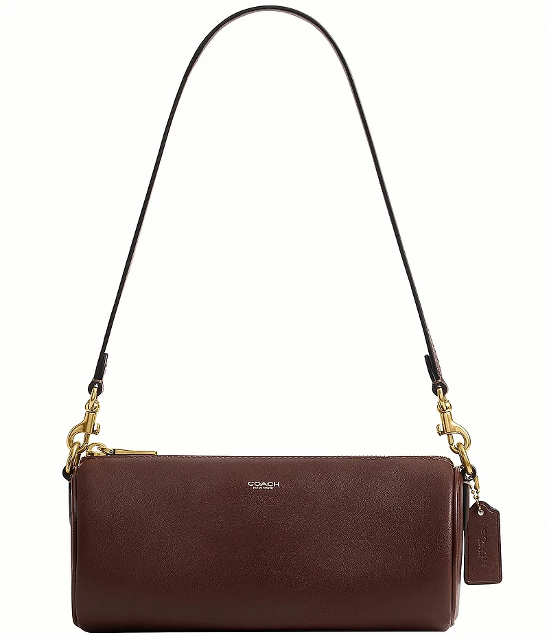 COACH Natural Grain Leather Barrel Bag