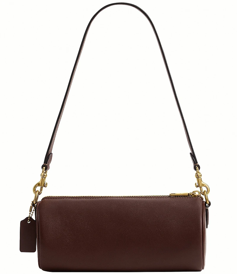 COACH Natural Grain Leather Barrel Bag