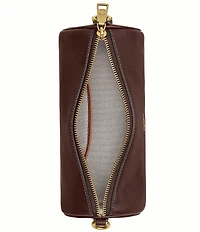 COACH Natural Grain Leather Barrel Bag