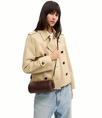 COACH Natural Grain Leather Barrel Bag