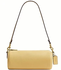 COACH Natural Grain Leather Barrel Bag