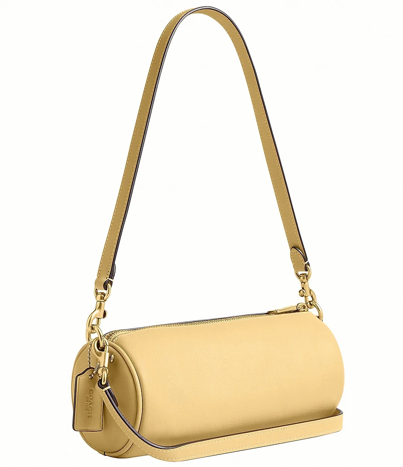 COACH Natural Grain Leather Barrel Bag