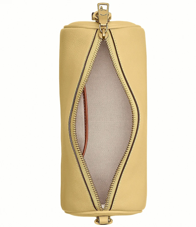 COACH Natural Grain Leather Barrel Bag
