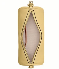 COACH Natural Grain Leather Barrel Bag