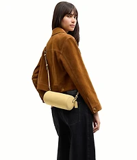 COACH Natural Grain Leather Barrel Bag