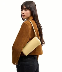 COACH Natural Grain Leather Barrel Bag