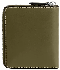 COACH Natural Grain Zip Coin Wallet