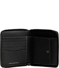 COACH Natural Grain Zip Coin Wallet