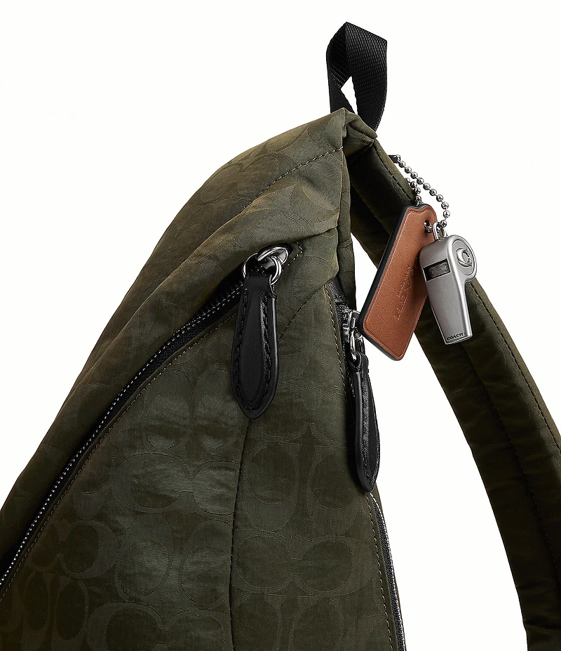 COACH Nylon Lachlan Signature Sling Bag