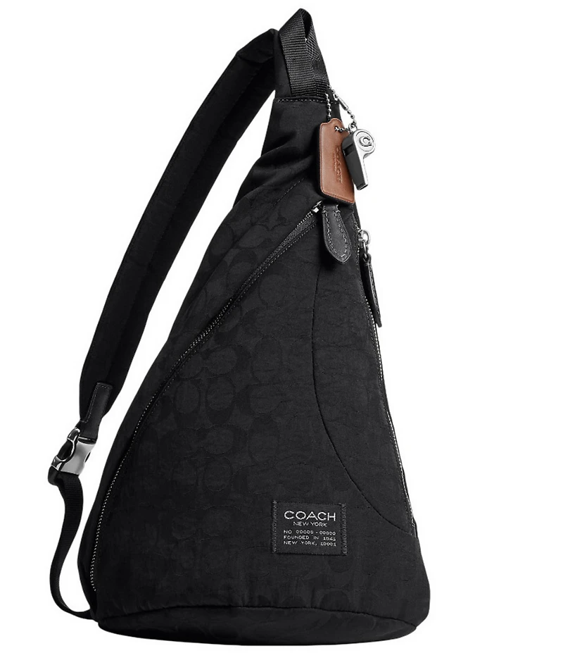 COACH Nylon Lachlan Signature Sling Bag