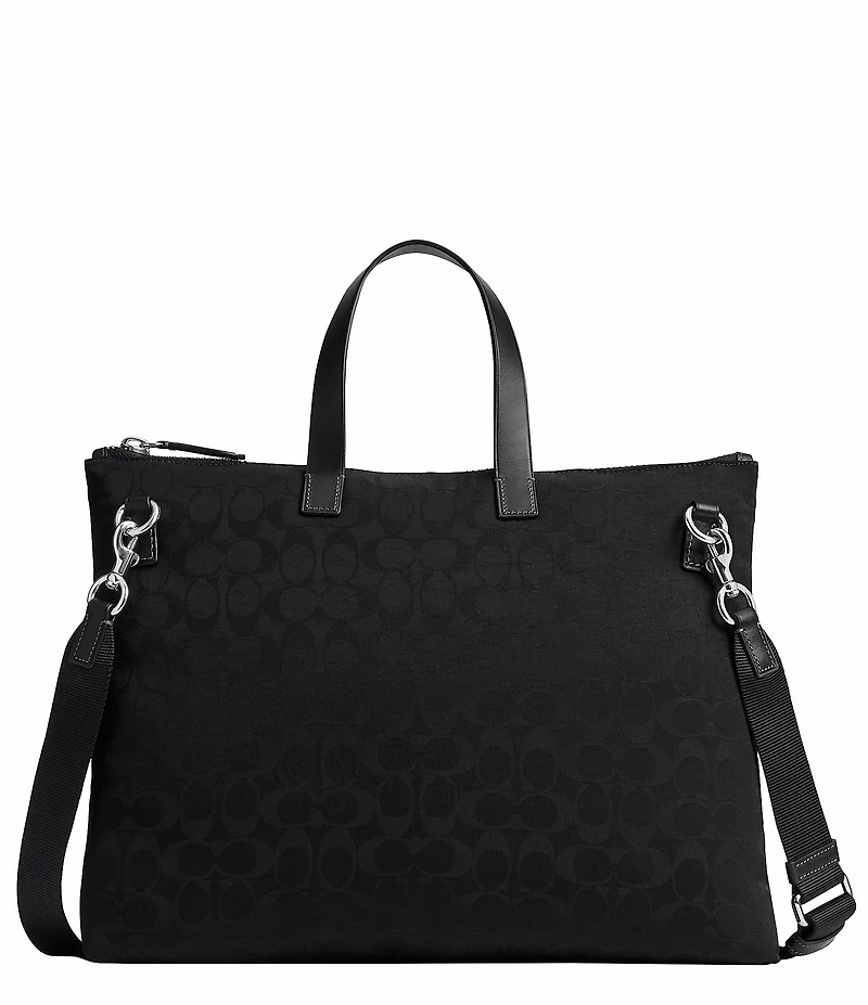 COACH Nylon Luka Brief Signature Bag