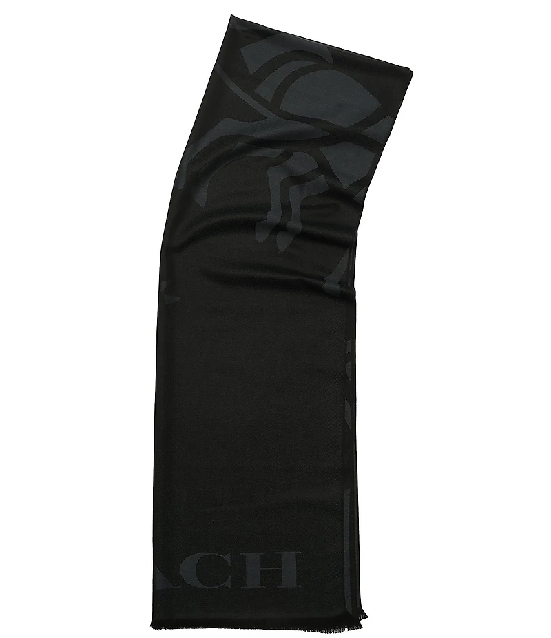 COACH Oversized Horse And Carriage Oversized Scarf Wrap