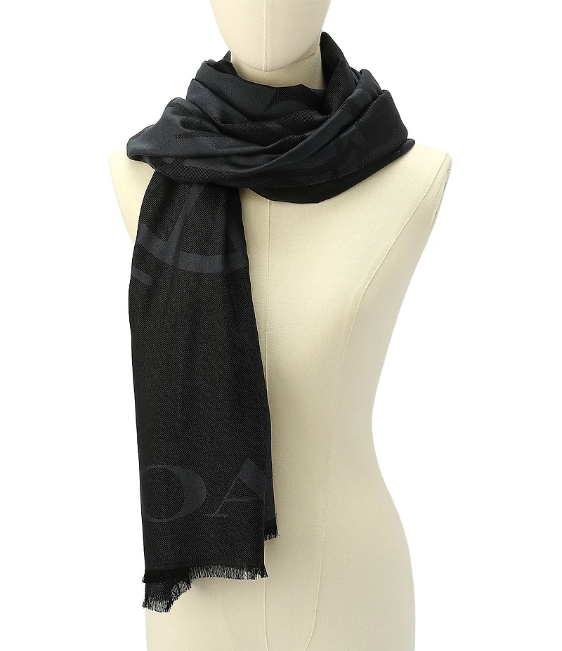 COACH Oversized Horse And Carriage Oversized Scarf Wrap