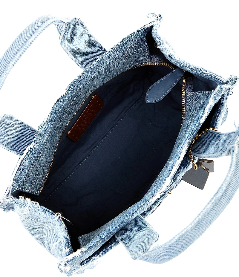 COACH Patchwork Loved Denim Cargo Tote Bag 26