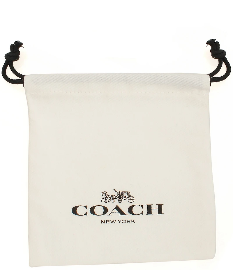 COACH Pav Icons Butterfly Stud Earrings
