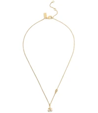 COACH Pav Icons Cherry Short Pendant Necklace