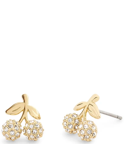 COACH Pav Icons Cherry Stud Earrings