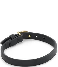 COACH Pav Signature C Buckle Leather Line Bracelet