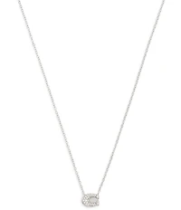 COACH Pav Signature C Short Pendant Necklace