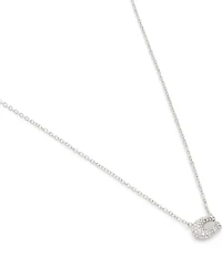 COACH Pav Signature C Short Pendant Necklace