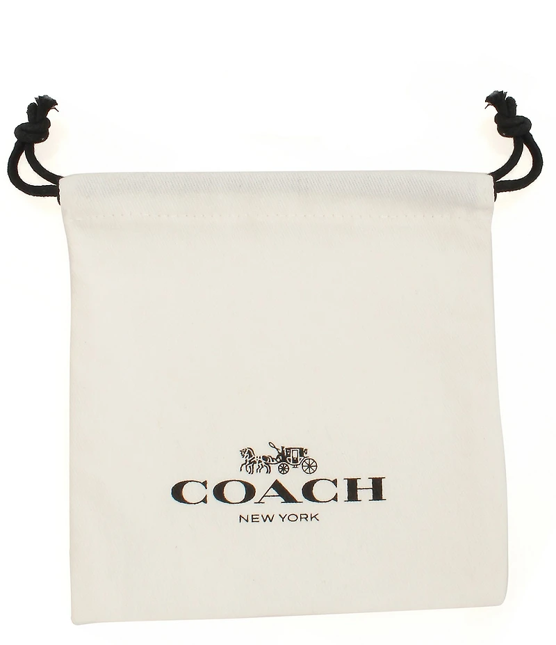 COACH Pav Signature C Short Pendant Necklace