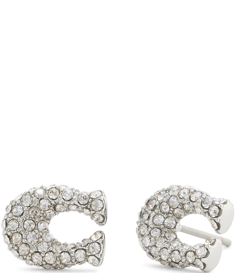 COACH Pav Signature C Stud Earrings