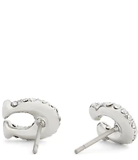 COACH Pav Signature C Stud Earrings