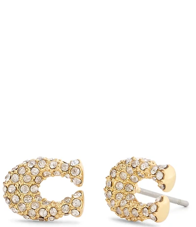 COACH Pav Signature C Stud Earrings